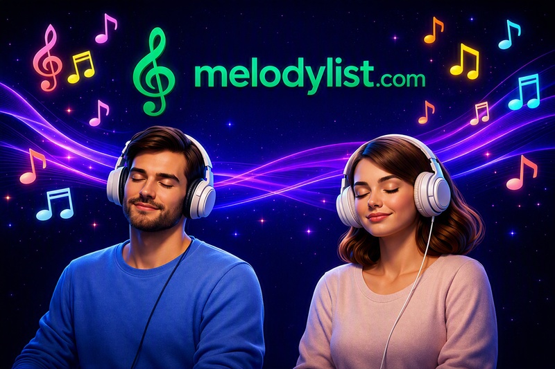 Image of a man and a woman listening to calm music, melodylist, melodylist.com, calm music, melodylist radio